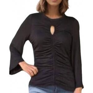 NEW VAVA anais front key hole top in black